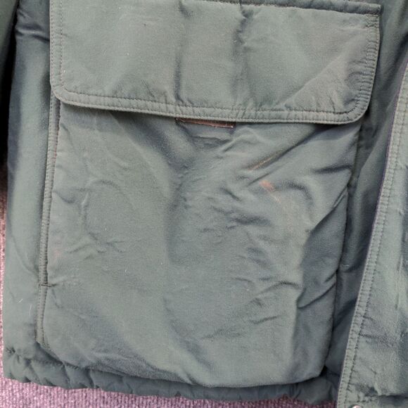 Eddie Bauer Men's Gore-Tex Goose Down Hooded Jacket Green Medium Ridge Line VTG - Picture 6 of 16